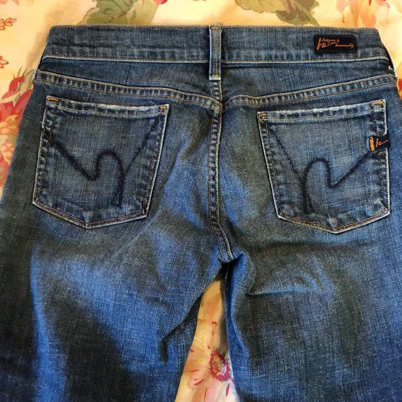 CITIZENS OF HUMANITY Size 29 Kelly #063 Low Waist Crop Stretch Jeans  $79 NEW - Picture 16 of 16